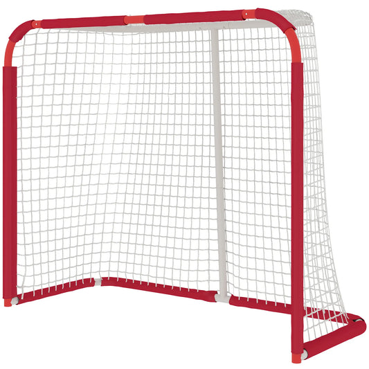 Hockey Net, Steel Frame, PE Mesh, Outdoor Training Equipment Football Red, White at Gallery Canada