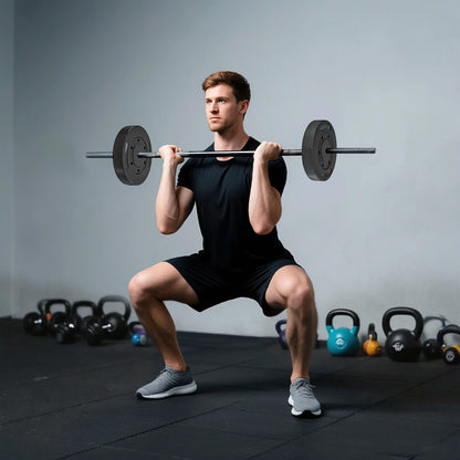 Weight Plates Set, 1-Inch Barbell Weight Set, 2 x 22 lbs Dumbbells & Barbells at Gallery Canada