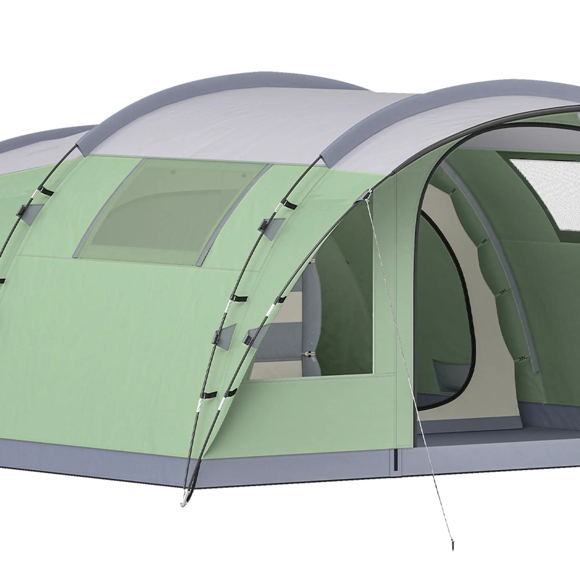 Large Family Tent, 2-4 Person, 4 Windows, Porch, Light Green Camping Tents at Gallery Canada