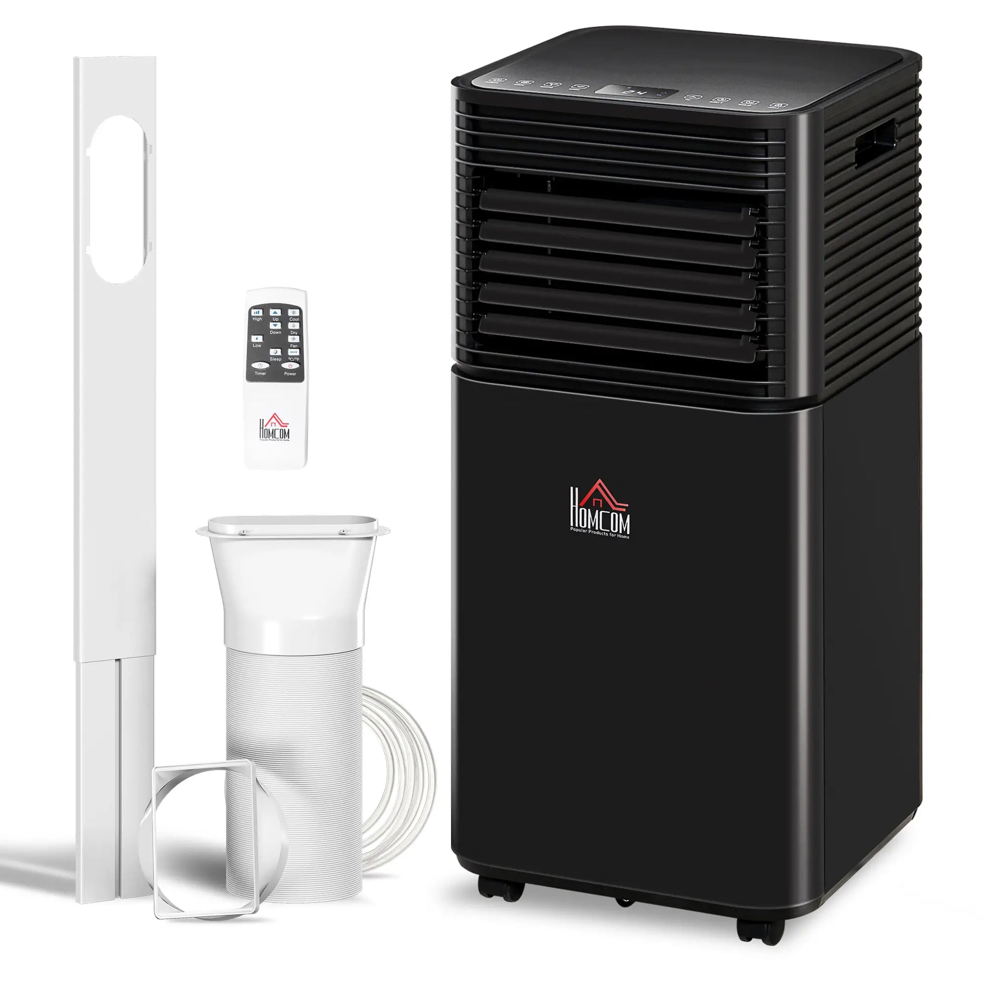 10000 BTU Portable Air Conditioner, Fan, Dehumidifier, Remote, 24H Timer, Black Air Conditioner Black at Gallery Canada