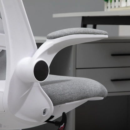 360° Swivel Office Chair, Adjustable Height, Flip-Up Arms, Grey Task Chairs at Gallery Canada