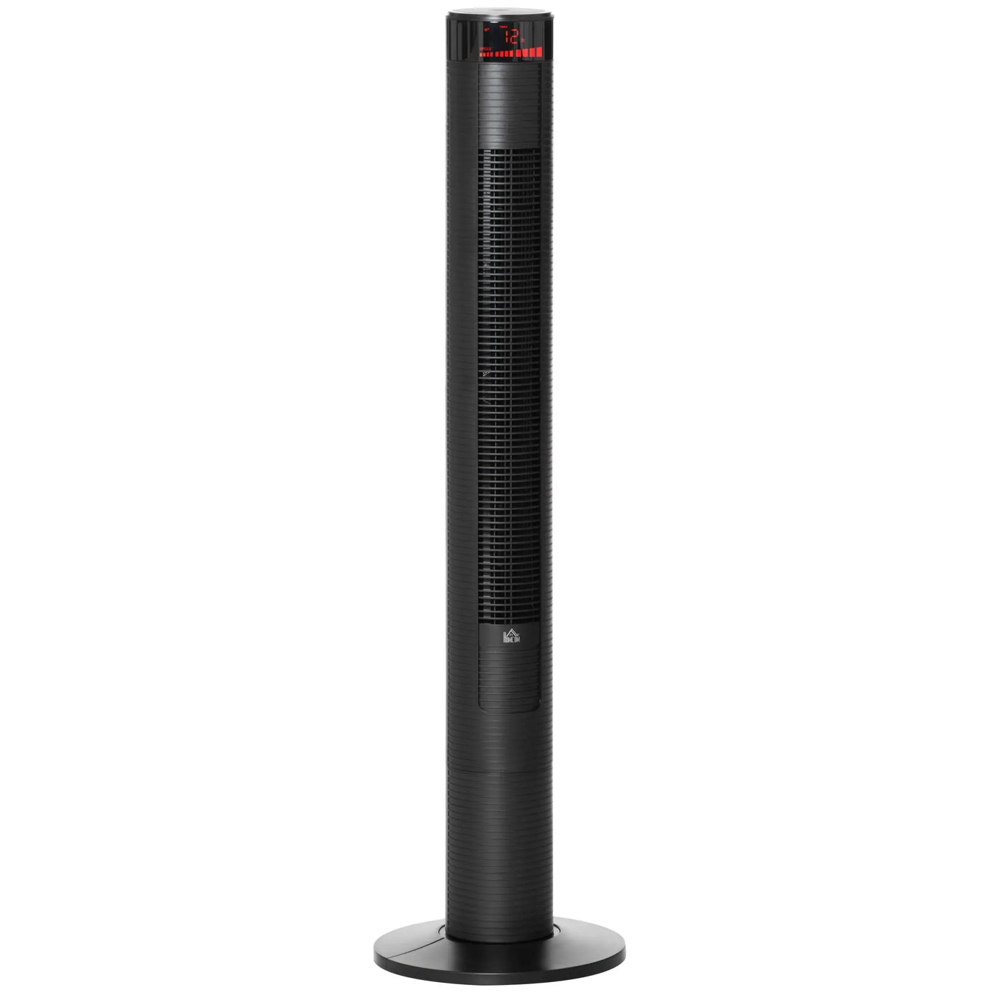 Freestanding Tower Fan, 3 Speed, 12h Timer, Oscillating, LED, Remote, Black Tower Fans at Gallery Canada