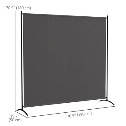 Single Panel Room Divider, UV30+ Privacy Screen, Dark Grey Side Awnings at Gallery Canada
