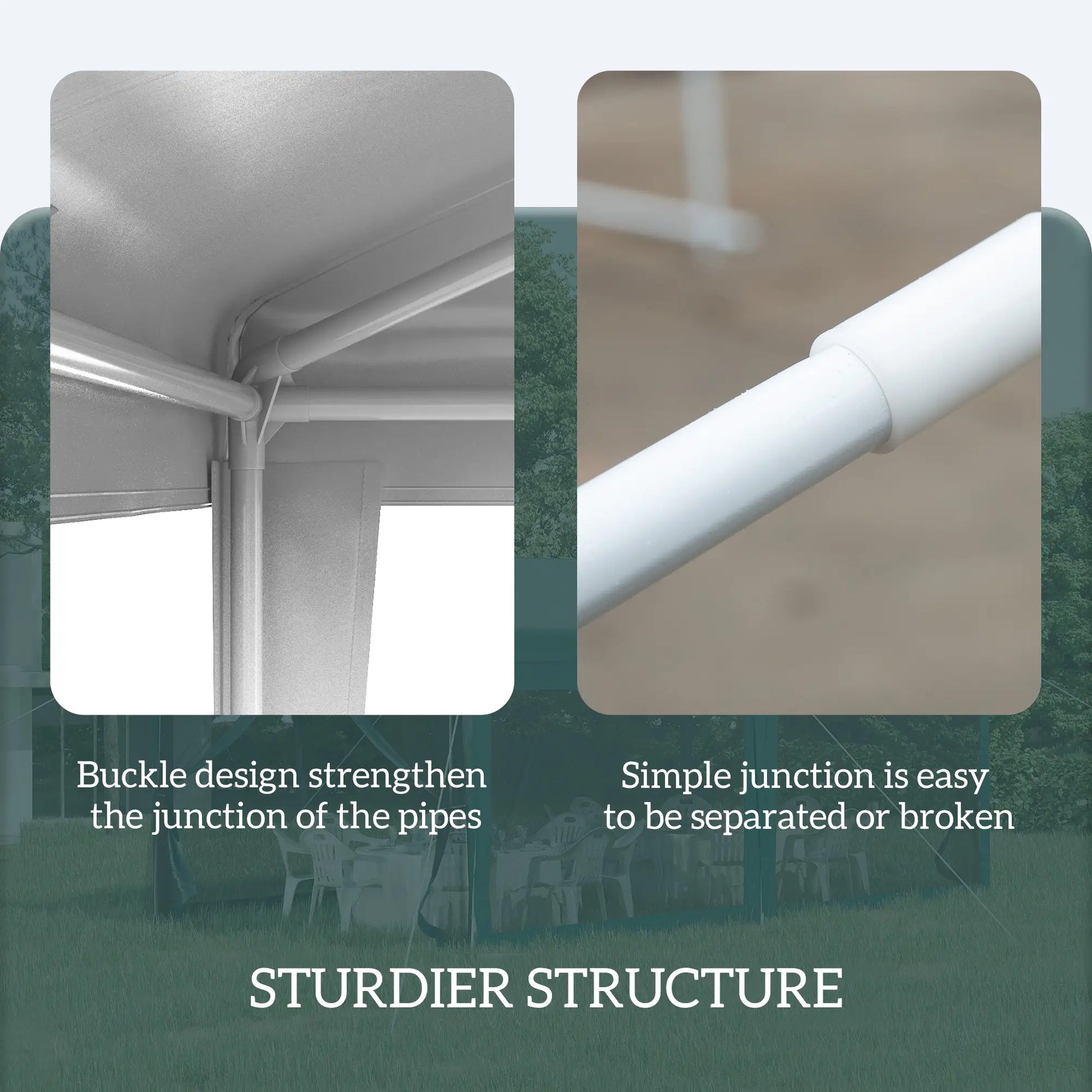 10x10ft Portable Party Tent, Folding Garden Canopy, Outdoor Shelter, White Canopy Tents at Gallery Canada