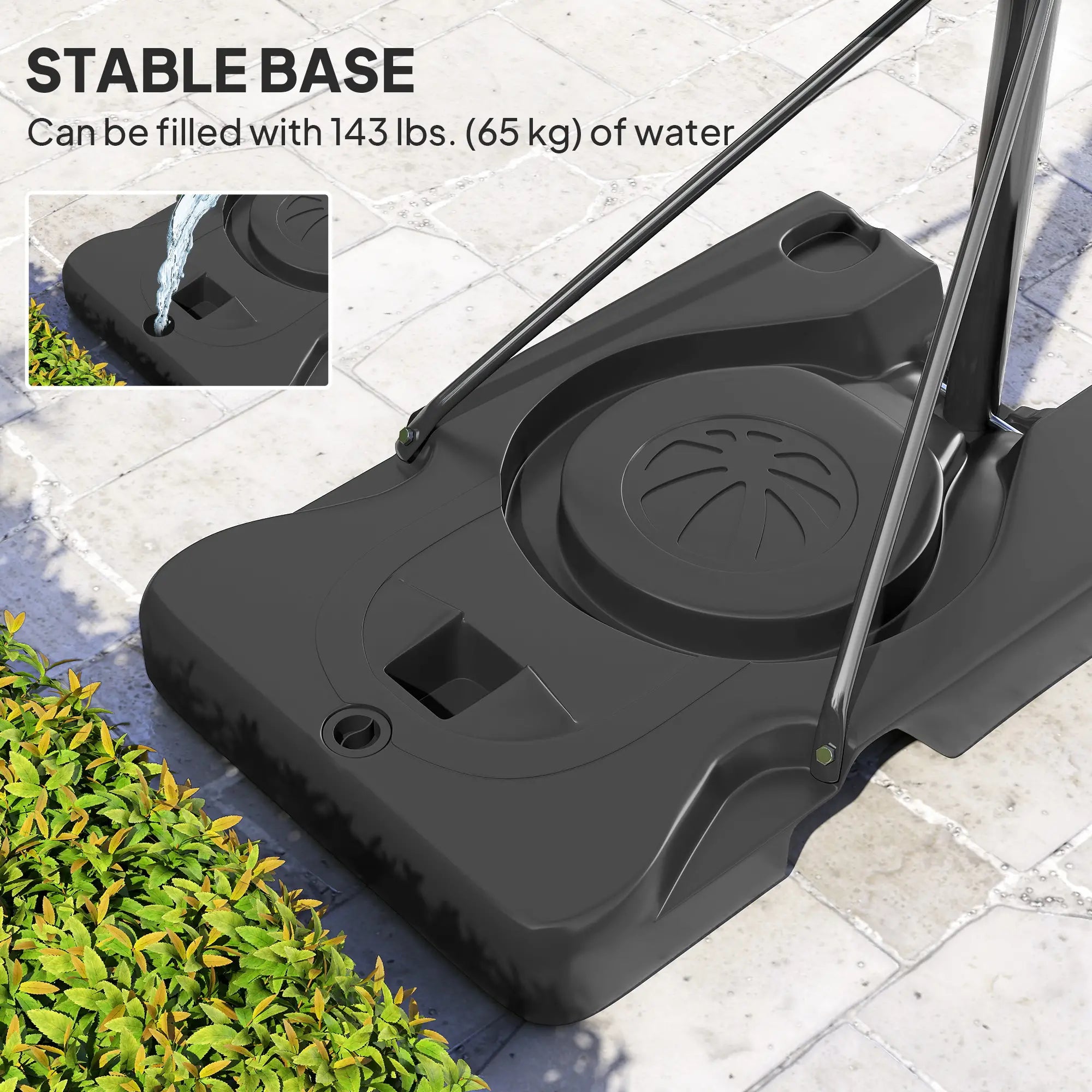 Portable Basketball Hoop, 4.4-10ft with Wheels and 44.5