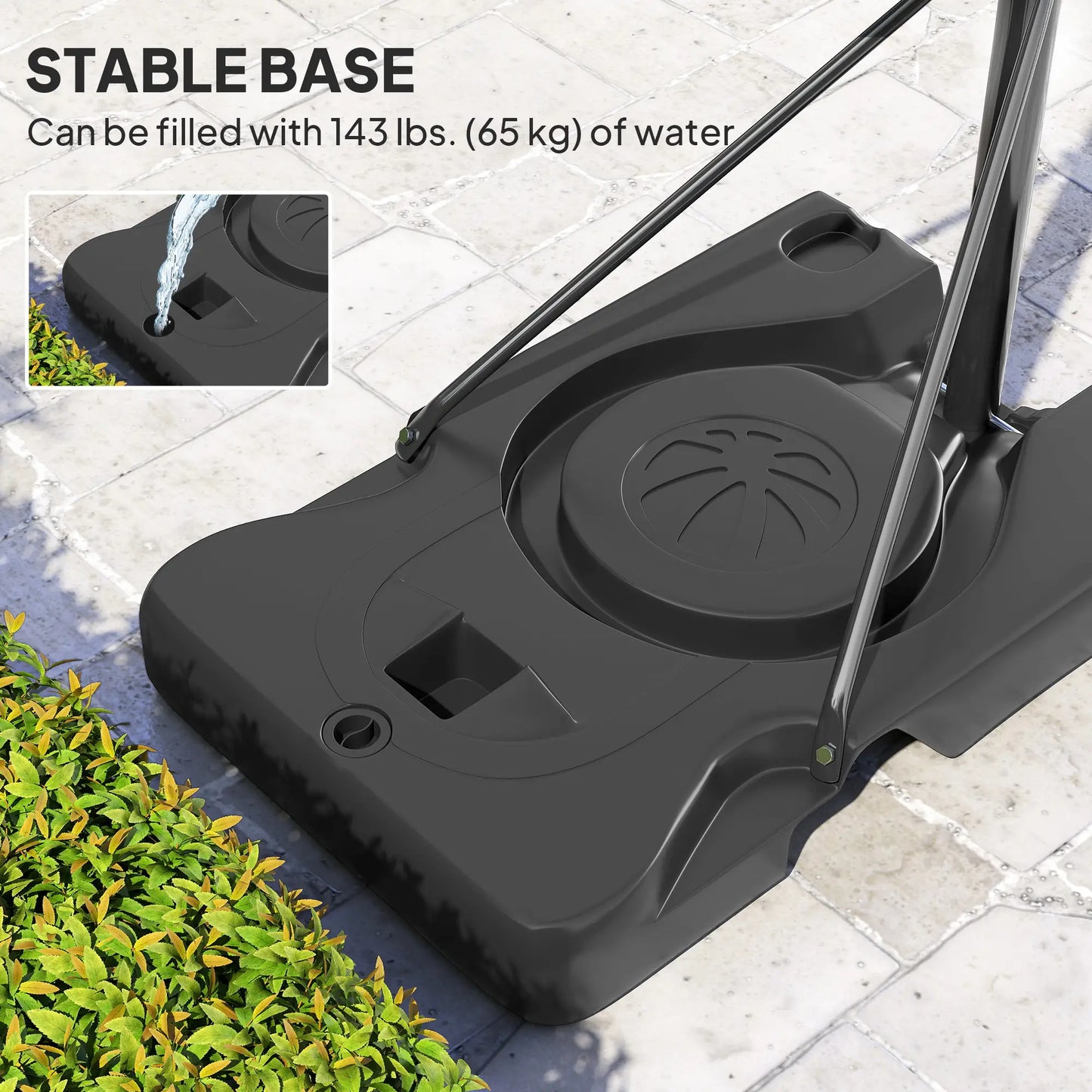 Portable Basketball Hoop, 4.4-10ft with Wheels and 44.5" Backboard, for Teenagers Youth Adults Basketball at Gallery Canada