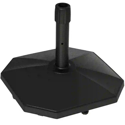 48lbs Concrete Umbrella Base, Outdoor Stand for Lawn, Deck, Garden, Black Umbrella Bases Black at Gallery Canada