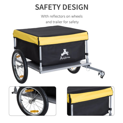 Bicycle Cargo Trailer, Utility Cart, Garden Carrier, Yellow Bike Cargo Trailers at Gallery Canada