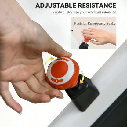 Adjustable Upright Exercise Bike, LCD Display, Indoor Cycling, Adjustable Resistance, White Exercise & Stationary Bikes at Gallery Canada