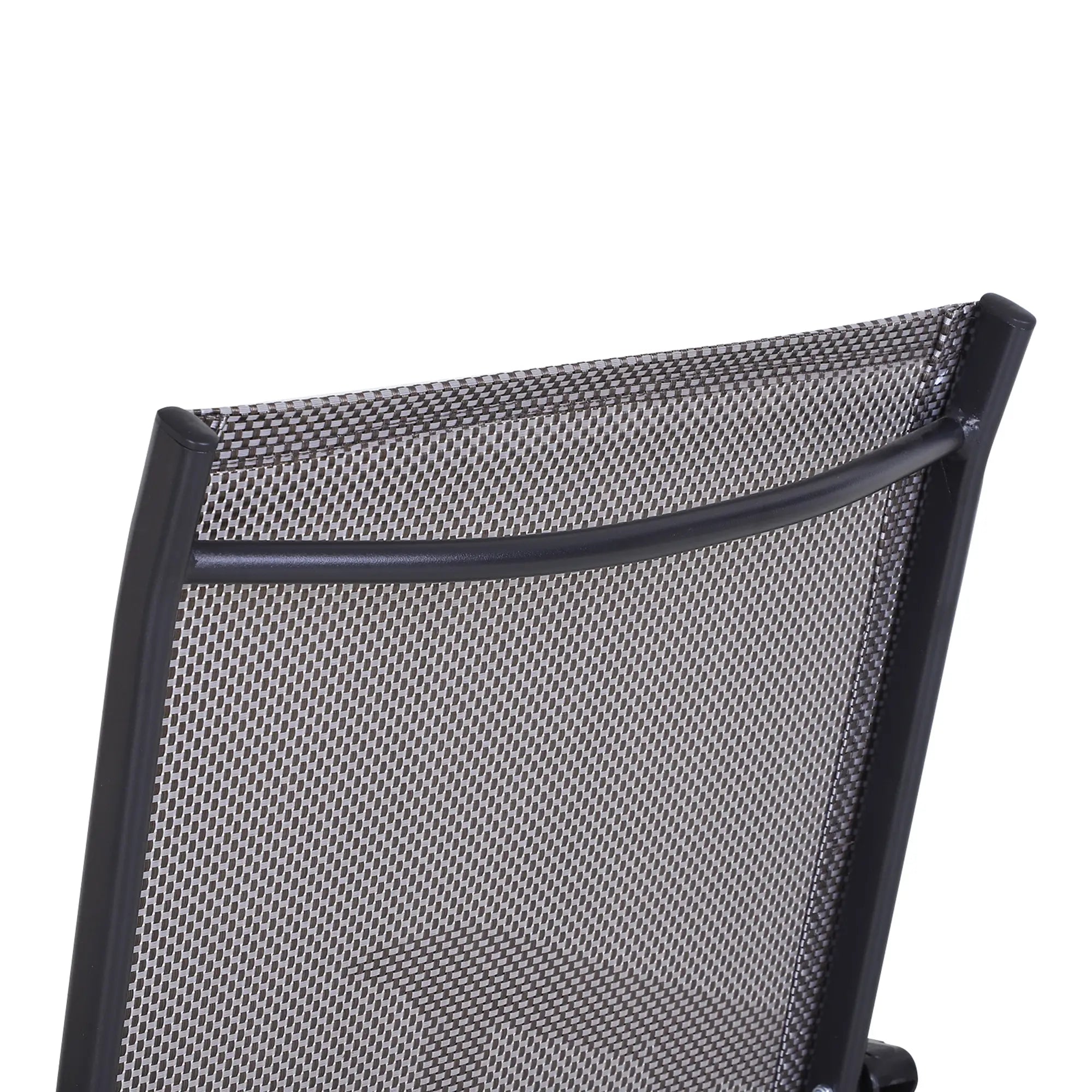 4-Piece Folding Chair Set, Outdoor Furniture with Armrests, Grey Patio Chairs at Gallery Canada