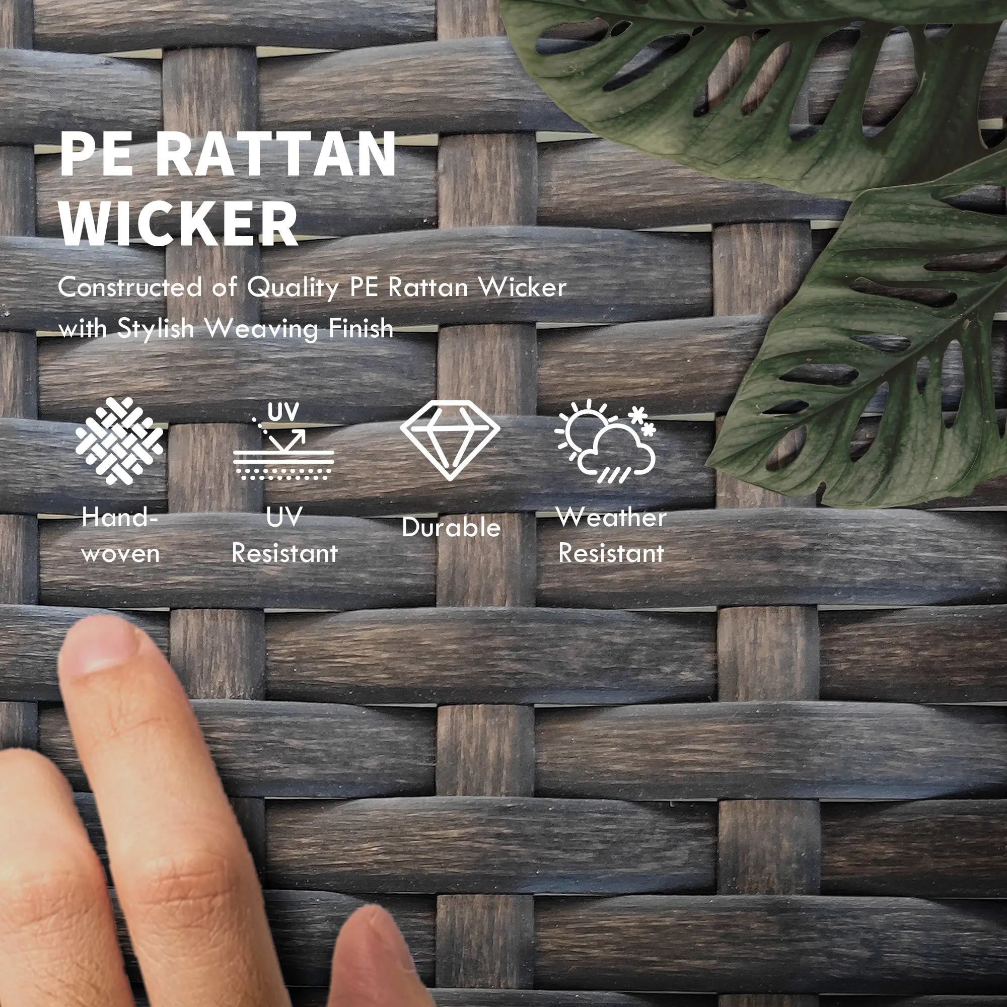 2 Piece Wicker Chaise Lounger, PE Rattan Outdoor Chair, Adjustable Backrest, 2 Wheels, Grey Chaise Loungers at Gallery Canada