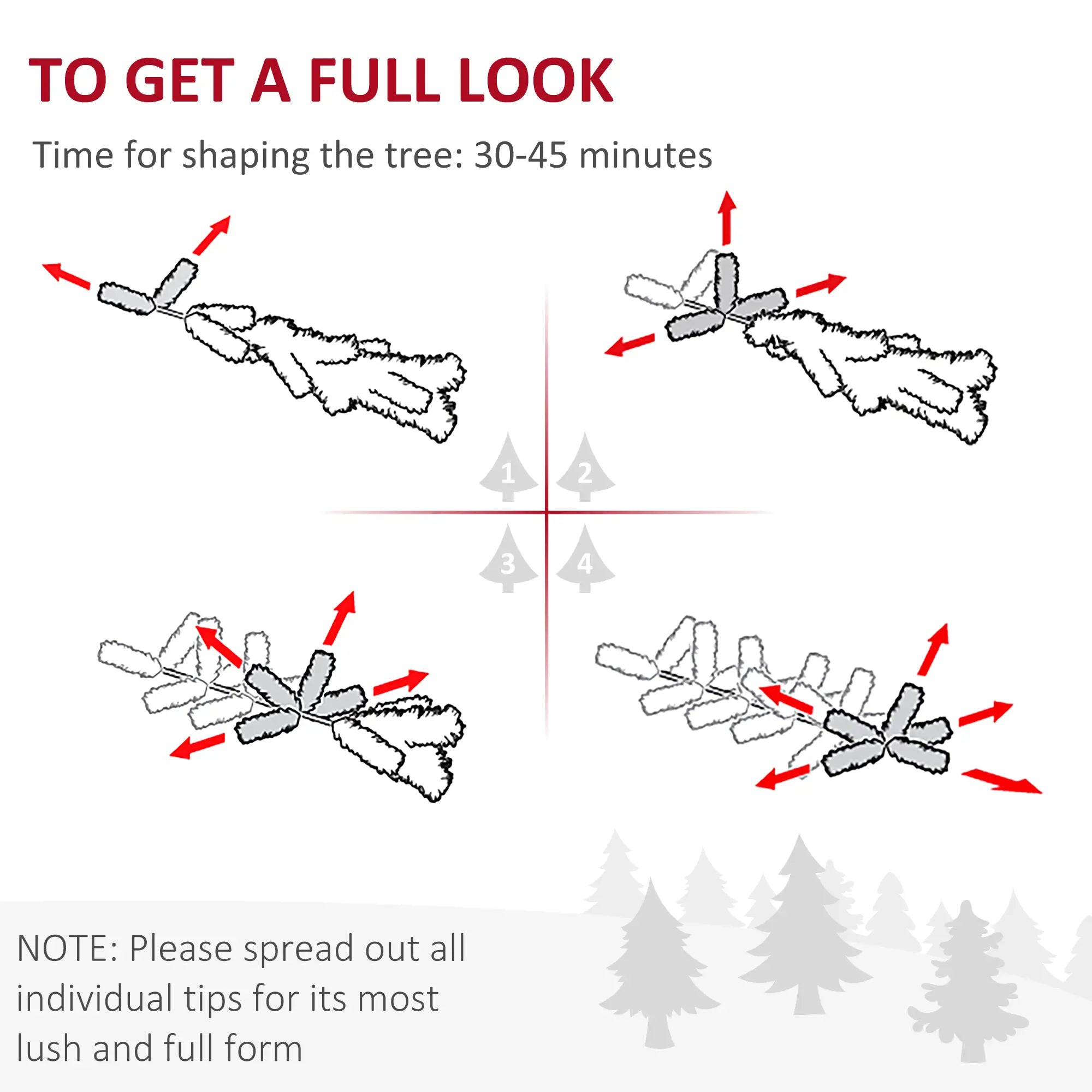 7ft Pencil Artificial Christmas Tree, Pine Realistic Branches, Auto Open, Pink White Pencil Christmas Trees at Gallery Canada