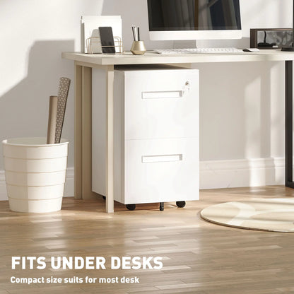 Vertical File Cabinet, Adjustable Partition, A4 Letter Size, Lockable, White Office Cabinets & Cupboards at Gallery Canada