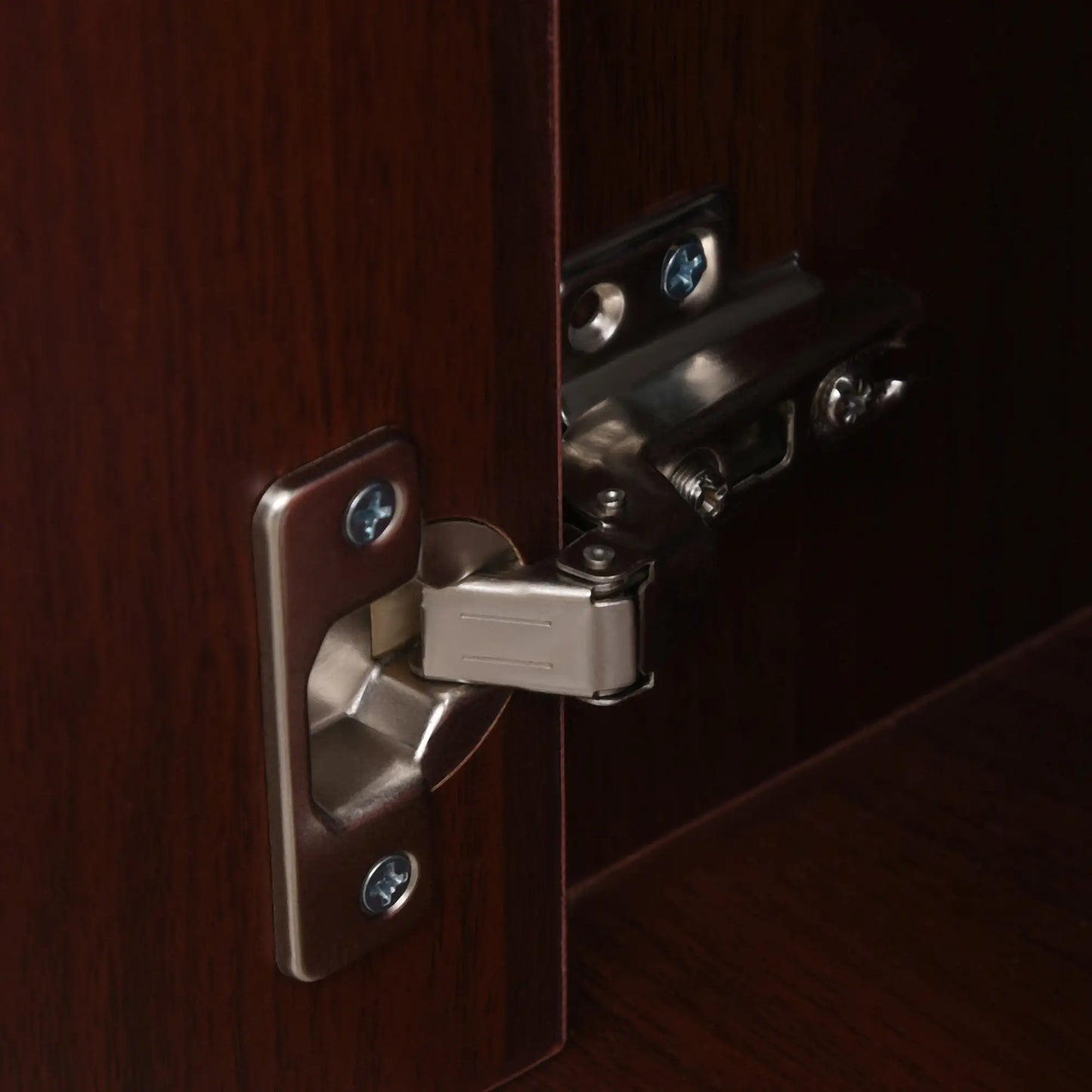 24" Small Filing Cabinet, Open Compartment, Drawer, Wheels, Espresso Office Cabinets & Cupboards at Gallery Canada