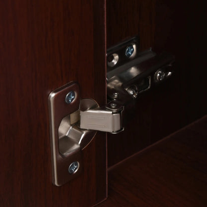 24" Small Filing Cabinet, Open Compartment, Drawer, Wheels, Espresso Office Cabinets & Cupboards at Gallery Canada