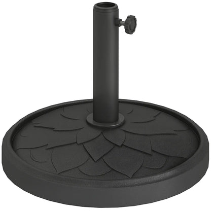 Round Patio Umbrella Base, 26 lbs Resin Stand, Black Umbrella Bases at Gallery Canada