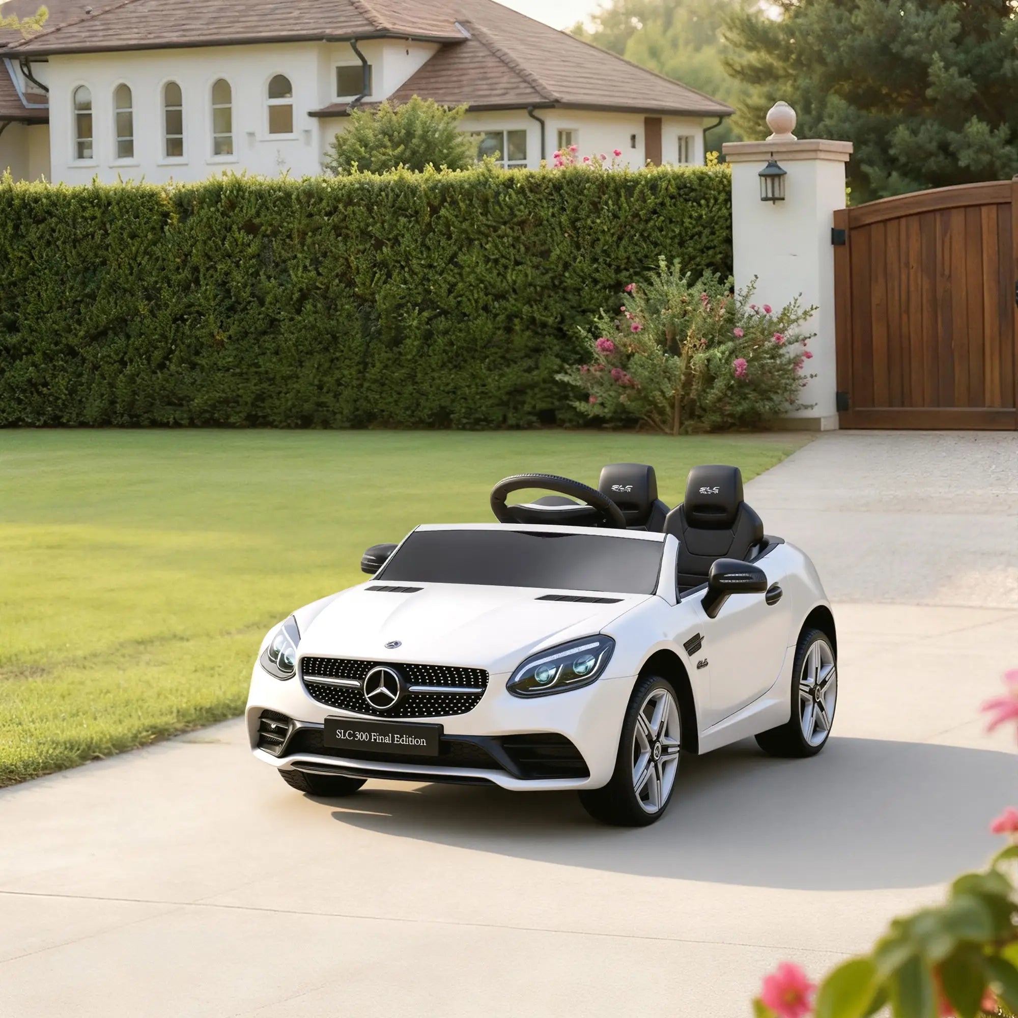 12V Ride On Car, Parent Remote Control, For 3-6 Years, White Electric Toy Cars at Gallery Canada