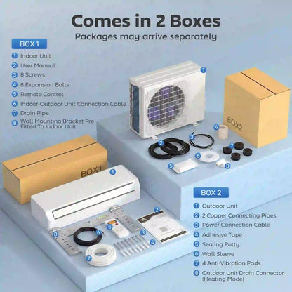 12000 BTU Mini Split AC, 22 SEER2 115V Wifi Inverter Heat Pump, 750 Sq. Ft Air Conditioner at Gallery Canada