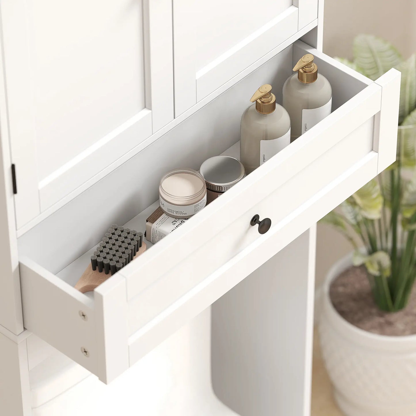 Over The Toilet Storage Cabinet, With Drawer And Adjustable Shelf, White Over The Toilet Storage at Gallery Canada