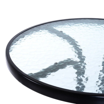 3pcs Patio Bar Set, 2 Bar Stools, 1 Tempered Glass Table, Tan Bistro Sets at Gallery Canada