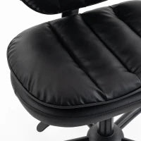 Ergonomic Cross Legged Office Chair, Swivel Meditation Desk Chair, Black