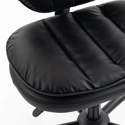Ergonomic Cross Legged Office Chair, Swivel Meditation Desk Chair, Black
