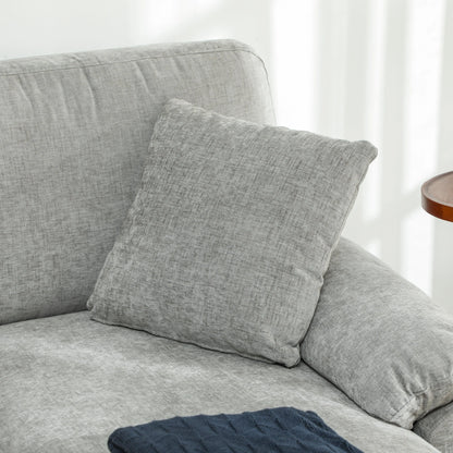 L-Shape Sofa, Modern Sectional Couch with Chaise Lounge, Grey 3-Seater Sofas at Gallery Canada