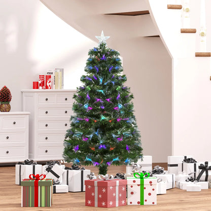 4ft Pre-Lit Fiber Optic Christmas Tree, Artificial Spruce, Star Top Artificial Christmas Trees at Gallery Canada