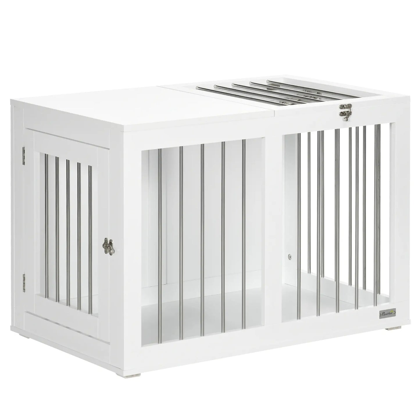 31.5" Dog Crate Furniture, Double Doors, Medium Dogs, White Houses, Kennels & Pens at Gallery Canada