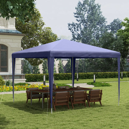 10x10ft Portable Party Tent, Folding Garden Canopy, Dark Blue Canopy Tents at Gallery Canada