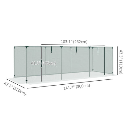Galvanized Steel Crop Cage, Plant Protection Tent, 12' x 4', Green Walk In Greenhouses at Gallery Canada