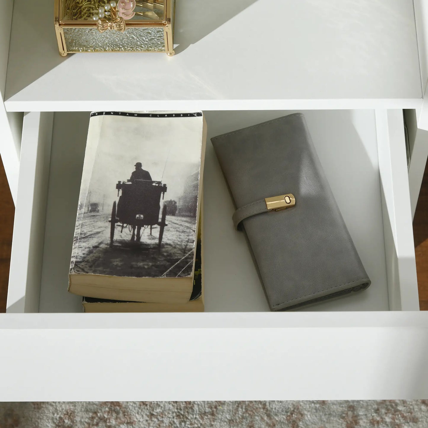 LED Nightstand with Lights, Drawer, 2 Shelves, Remote, 15.7 Inch Bedside Tables at Gallery Canada