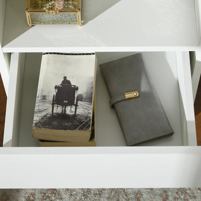 LED Nightstand with Lights, Drawer, 2 Shelves, Remote, 15.7 Inch Bedside Tables at Gallery Canada