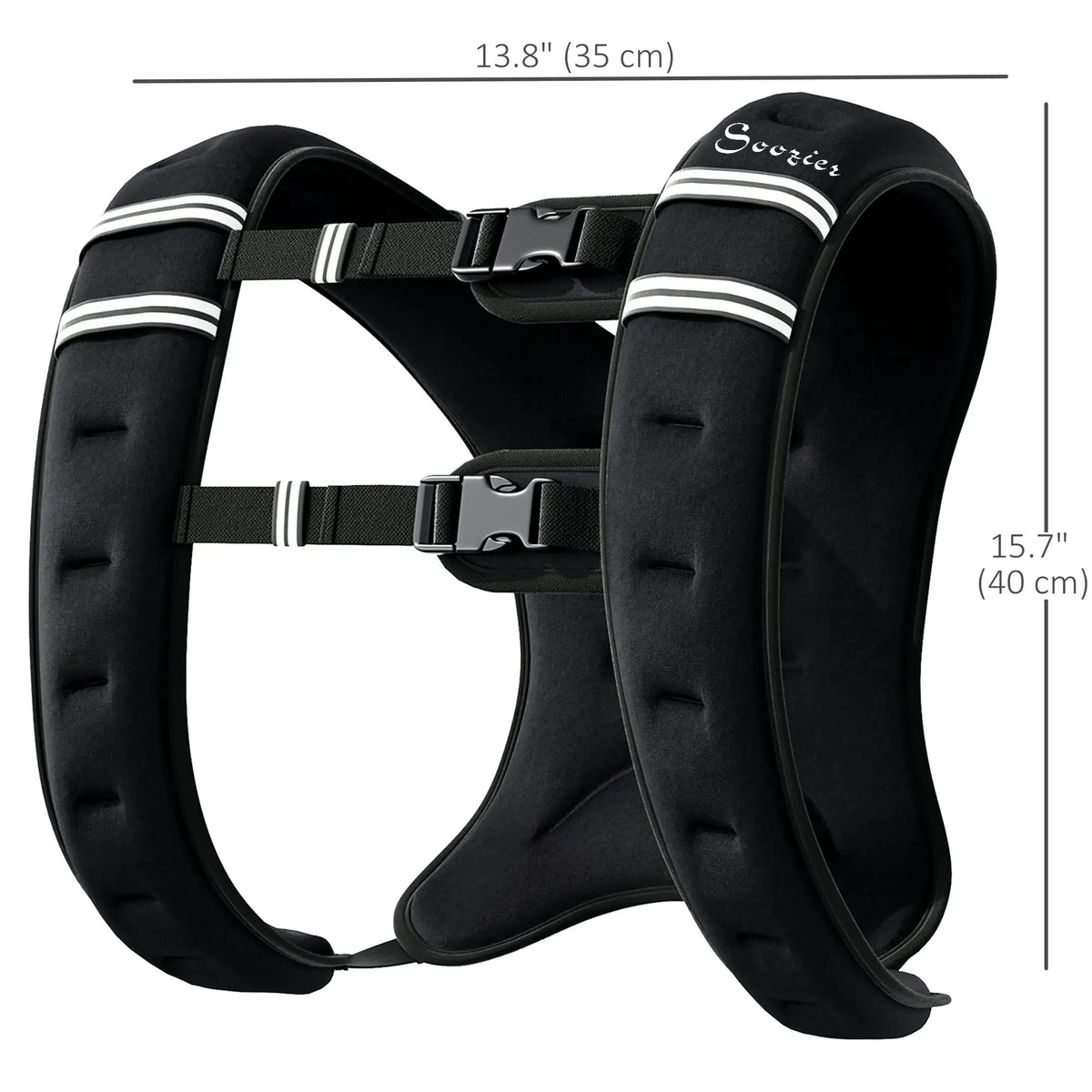 11 lbs Weighted Vest, Adjustable Straps, Pocket, Reflective Strips, Men Women Strength Training Equipment at Gallery Canada