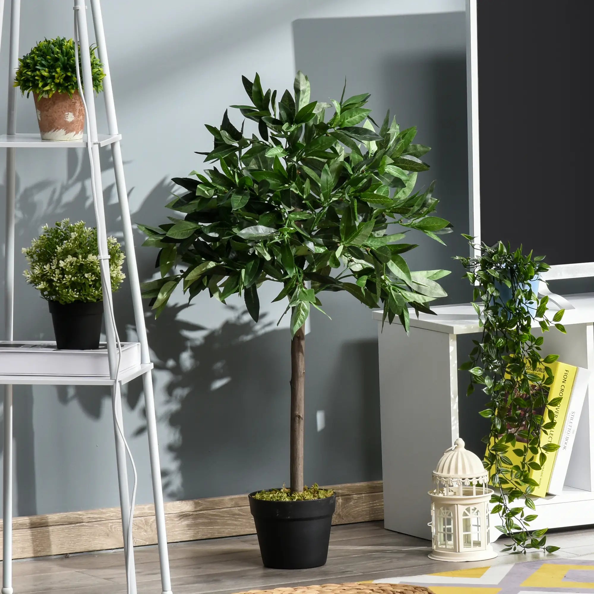 3FT Artificial Laurel Tree Set Of 2, Potted Fake Plant, Green Artificial Trees at Gallery Canada