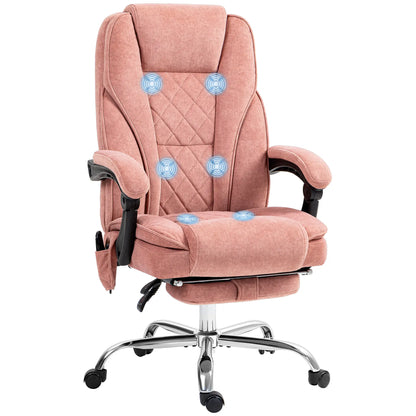 Massage Office Chair, Reclining Computer Chair, Adjustable Height, Pink Massage Chairs at Gallery Canada