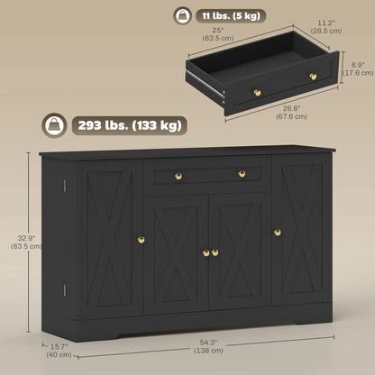 Sideboard Buffet Cabinet, Farmhouse Coffee Bar, Black Bar Cabinets at Gallery Canada