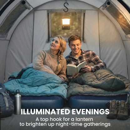 3-4 Person 2 Room Camping Tent 3000mm Waterproof, Grey Camping Tents at Gallery Canada
