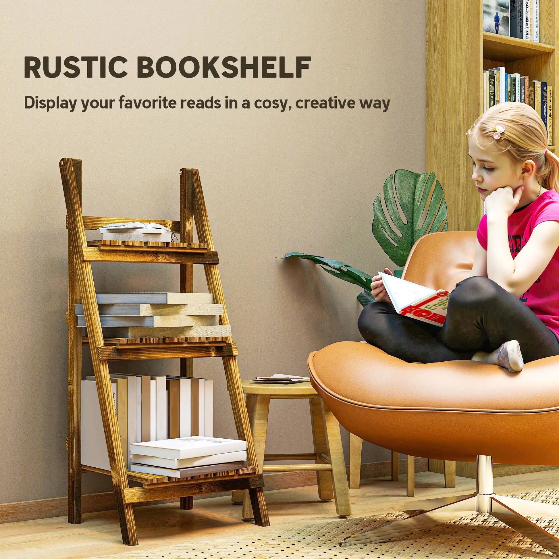 Foldable 3-Tier Wooden Plant Stand, Garden Indoor Outdoor, 16" x 15" x 37" Plant Stands at Gallery Canada