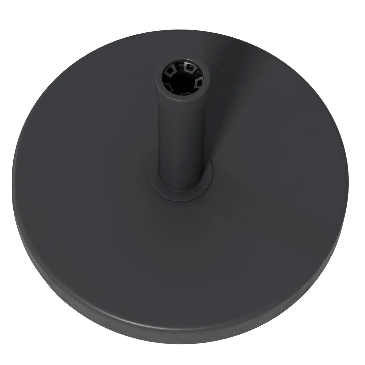 33 Lbs Concrete Parasol Base, 18.3" Round Umbrella Stand, Black Umbrella Bases at Gallery Canada