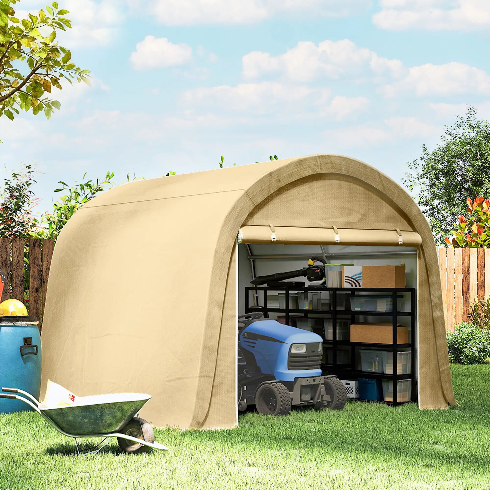 10' x 10' Outdoor Storage Tent, Heavy Duty Waterproof Portable Shed Portable Shed at Gallery Canada