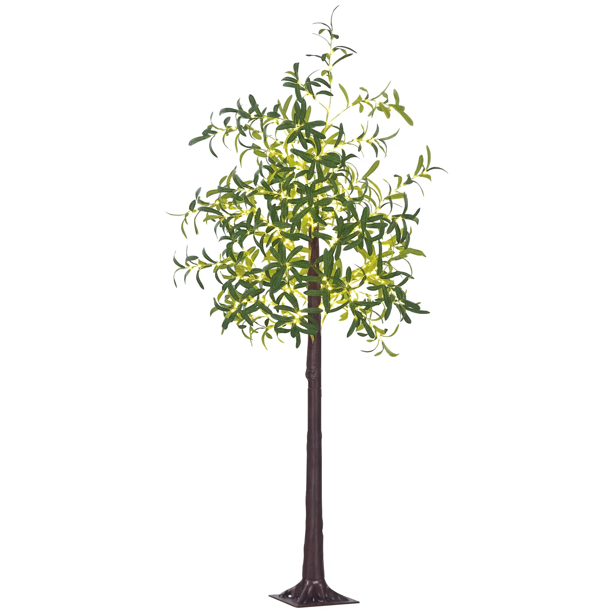 6ft LED Olive Tree, 300 Warm White Lights, Indoor, Green Artificial Tree Light at Gallery Canada