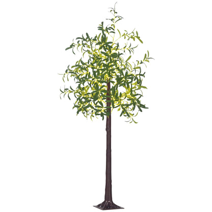 6ft LED Olive Tree, 300 Warm White Lights, Indoor, Green Artificial Tree Light at Gallery Canada