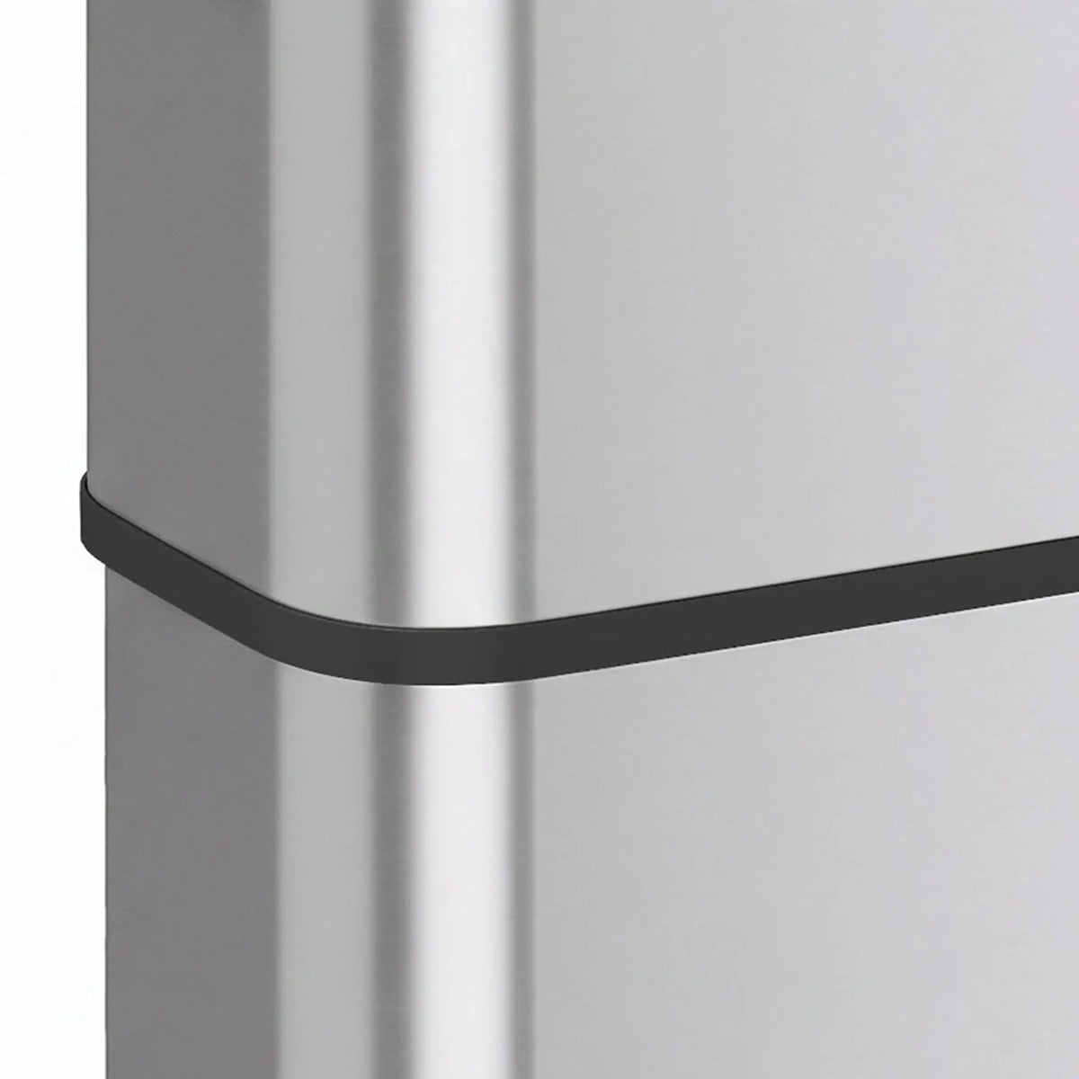 60 L Slim Stainless Steel Trash Can, Soft-Close Lid, Silver Kitchen Trash Cans at Gallery Canada