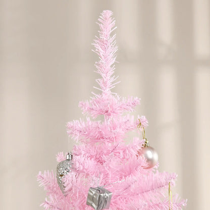 6' Slim Artificial Christmas Tree, Realistic Branches, Sturdy Metal Stand, Pink Pencil Christmas Trees at Gallery Canada