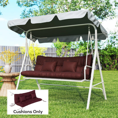 4-Piece Patio Chair Cushion Set, With Ties, Wine Red Patio Chair Cushions at Gallery Canada