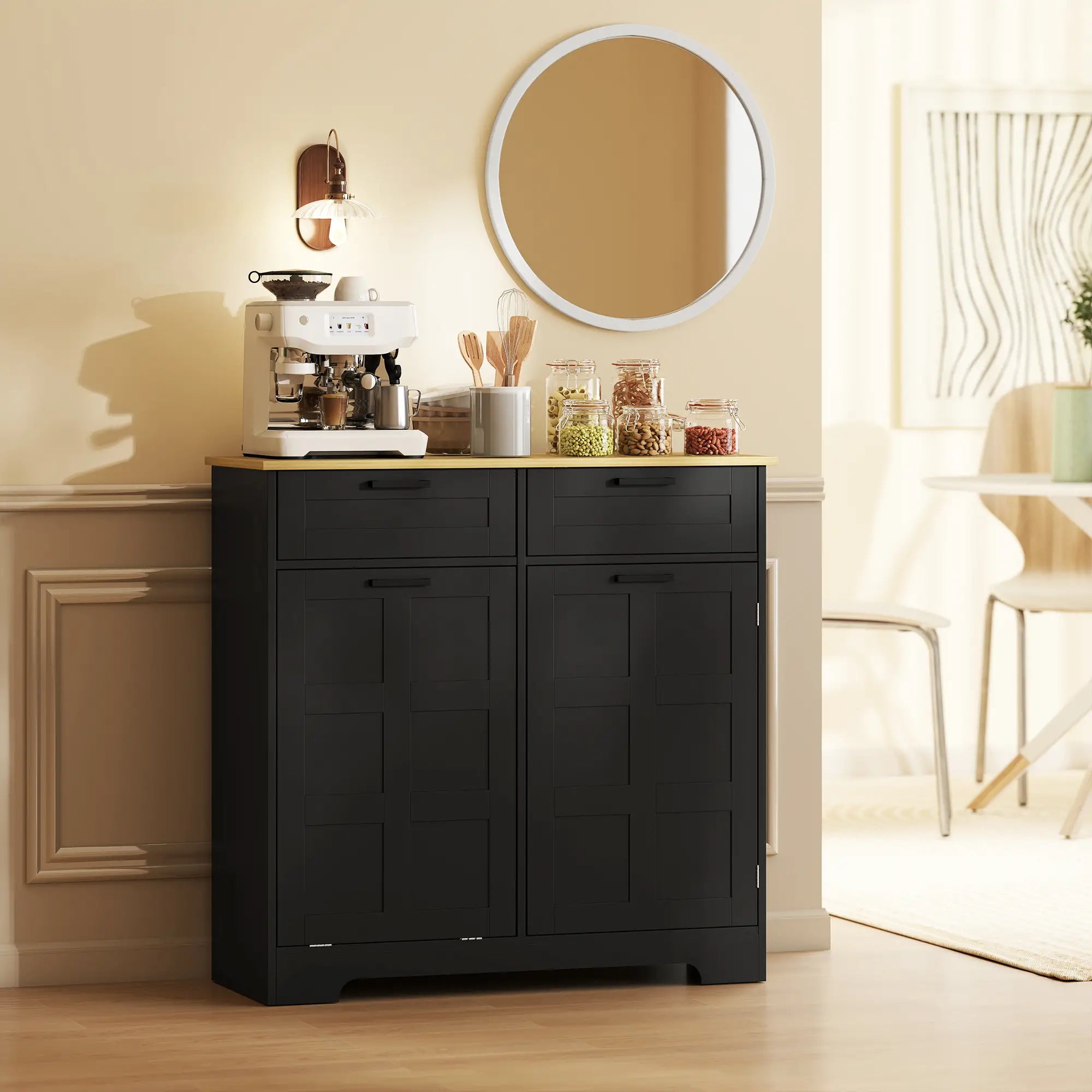 7 Gallon Tilt Out Garbage Cabinet, Kitchen Island, Black Bar Cabinets at Gallery Canada