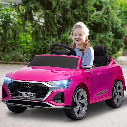 12V Kids Electric Car, Audi Q8 etron Sportback, Remote Control, Pink Electric Toy Cars Pink at Gallery Canada