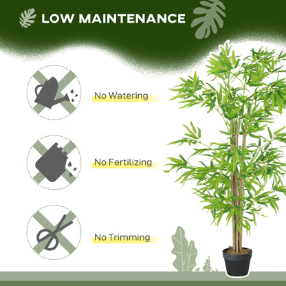 Artificial Bamboo Tree Set, 5ft Realistic Leaf, Natural Trunk, Nursery Plant Artificial Trees at Gallery Canada