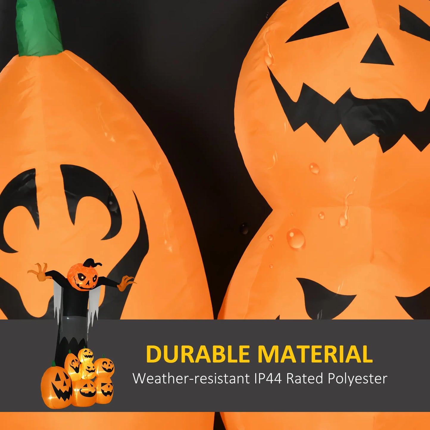 9ft Inflatable Halloween Pumpkin Ghost, Outdoor LED Display Halloween Decorations at Gallery Canada